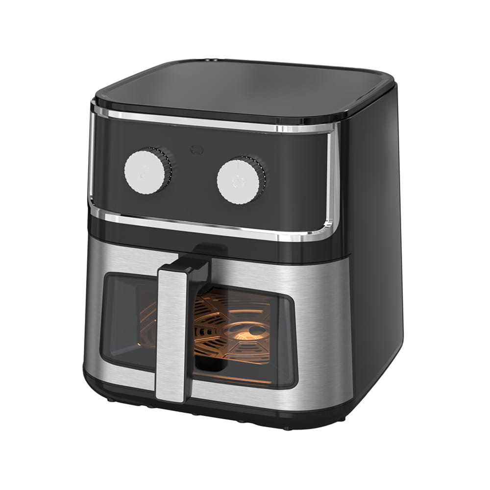 Fryer à air en acier inoxydable visible mécanique